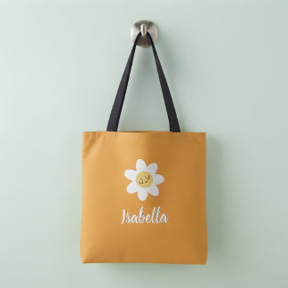 De Tela Bolso personalizado para niños pequeños - Nombre p