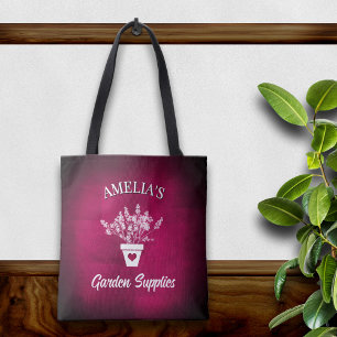De Tela Bolso Personalizado Rosa Bonito y Floral