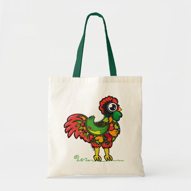 De Tela Bolso portugués del gallo (Frente)