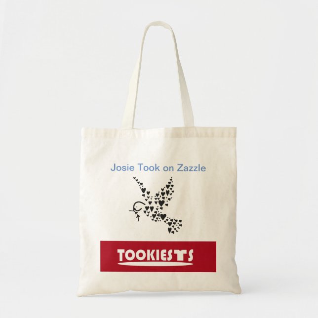 De Tela Bolso promocional del corazón del pájaro (Frente)