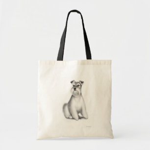 De Tela Bolso rayado del Schnauzer miniatura