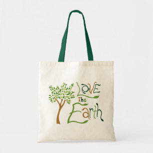 De Tela Bolso reutilizable Ama la Tierra
