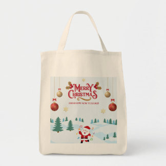 De Tela bolso santa Tote para navidades