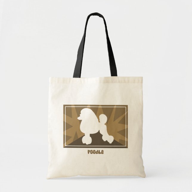 De Tela Bolso terroso del caniche (Frente)