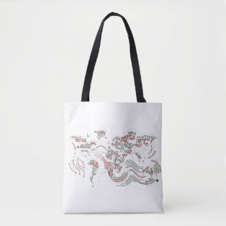 De Tela Bolso Típografico Arte Tierra