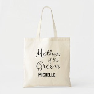 De Tela Bolso Tot Personalizado Negro para la Madre del No