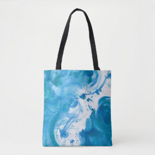 De Tela Bolso tote abstracto - Corriente oceánica