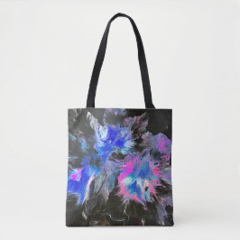De Tela Bolso tote abstracto Electric Bloom