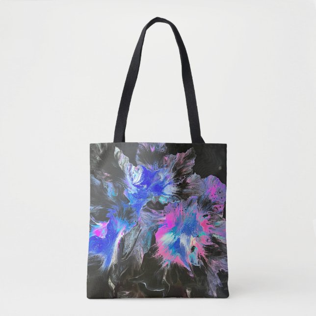 De Tela Bolso tote abstracto Electric Bloom (Anverso)