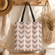 Bolso tote boho Chevron