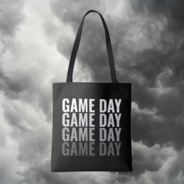 De Tela Bolso Tote Bold “Game Day Repeat” (Subido por el creador)