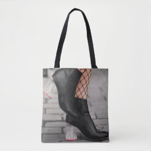 De Tela Bolso tote Botas y Audaz para Tobillo