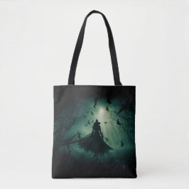 De Tela Bolso Tote Bruja del Bosque Nebuloso