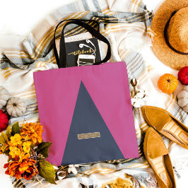 De Tela Bolso tote clásico moderno magenta rosa azul