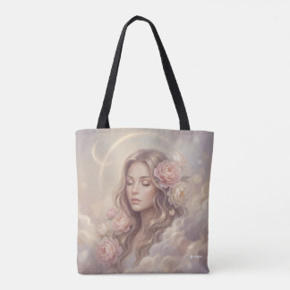 De Tela Bolso tote con elegante patrón floral