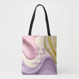 De Tela Bolso tote con gráfico abstracto elegante