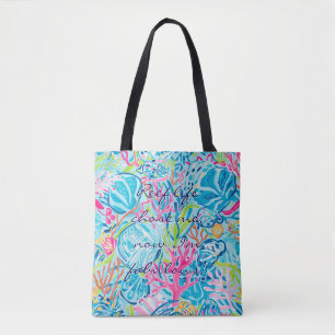 De Tela Bolso tote con gráfico elegante