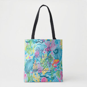 De Tela Bolso tote con gráfico elegante