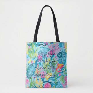 De Tela Bolso tote con gráfico elegante