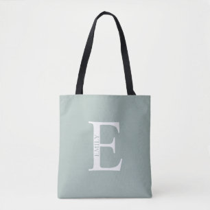 De Tela Bolso tote con monograma personalizado y nombre