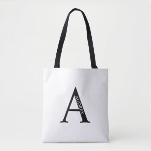 De Tela Bolso tote con monograma personalizado y nombre