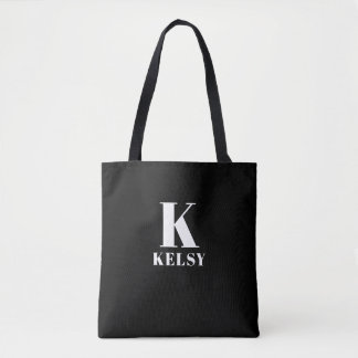 De Tela Bolso tote con monograma y nombre