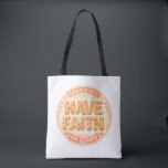 De Tela Bolso tote Fe Angelical<br><div class="desc">Lleva la paz y la seguridad divina a tu vida diaria con nuestra Colección Fe Angelical. Cada artículo presenta el mensaje edificante “LOS ÁNGELES ESTÁN DE GUARDIA – TEN FE”, diseñado en letras florales gruesas hechas de pequeños brotes pastel en tonos de durazno, amarillo y naranja suave. Un resplandor de...</div>
