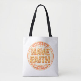 De Tela Bolso tote Fe Angelical