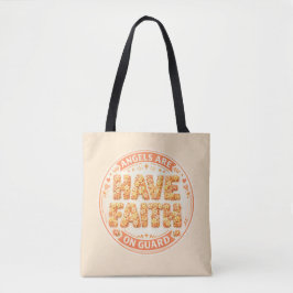 De Tela Bolso tote Fe Angelical