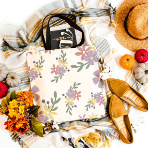 De Tela Bolso tote floral lindo