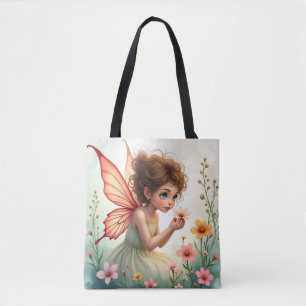 De Tela Bolso tote Hada del Jardincito