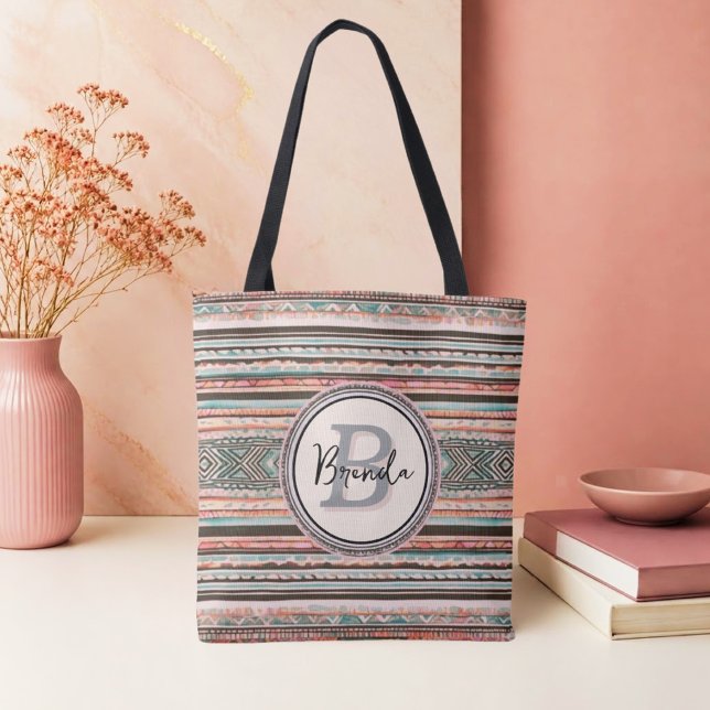De Tela Bolso tote inspirado en Boho Suroeste (Subido por el creador)