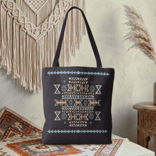 De Tela Bolso Tote Isleño Tribal Caprichoso