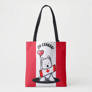 De Tela Bolso tote KiniArt Canadian Westie