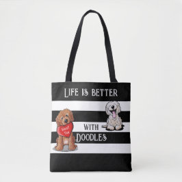 De Tela Bolso Tote KiniArt DoodleMoji