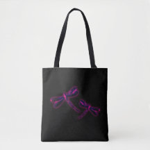 Bolso Tote Libélula - Resplandor Magenta