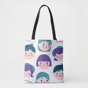 De Tela Bolso tote lindo para ella