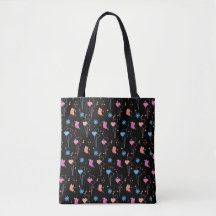 Bolso Tote Mariposa en Flor & Corazones