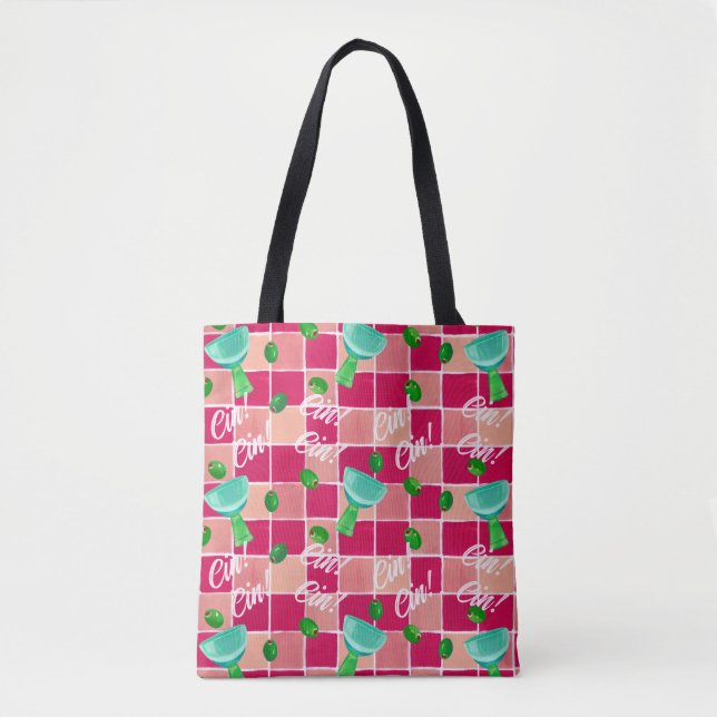 De Tela Bolso Tote Martini (Anverso)