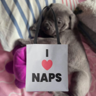 De Tela Bolso Tote Me Encantan las Siestas – Humor Acogedo
