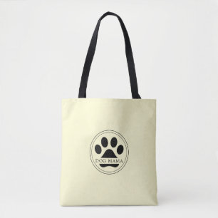 De Tela Bolso tote mediano con texto personalizado y huell