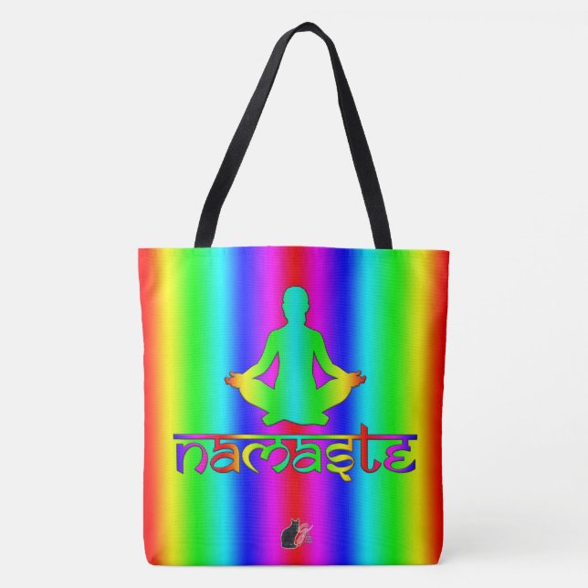 De Tela Bolso Tote Namaste (Anverso)