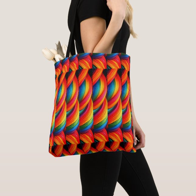 De Tela Bolso Tote Neon Rope (Detalle)