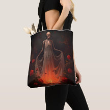 Bolso Tote Novia Esqueleto Gótico Oscuro – Boda Es