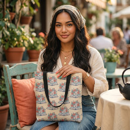 De Tela Bolso tote para libros