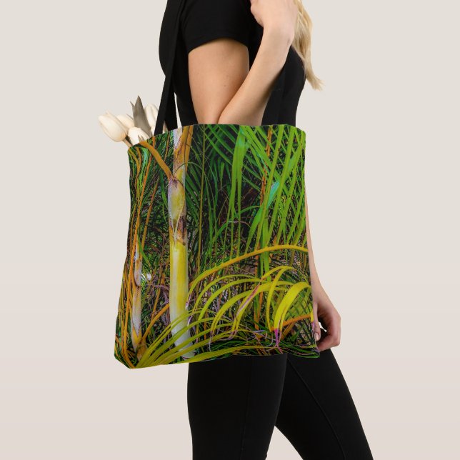 De Tela Bolso Tote Perdido en Areca Palms (Detalle)