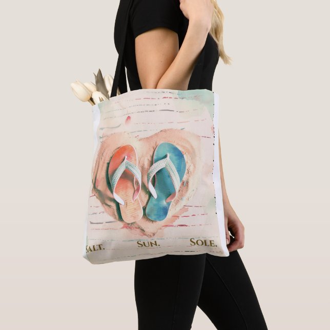 De Tela Bolso Tote Playa Salt Sun Sole (Detalle)