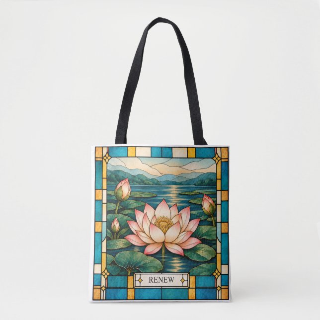 De Tela Bolso Tote Renew Lotus (Anverso)
