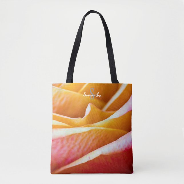 De Tela Bolso tote rosa anaranjado (Anverso)