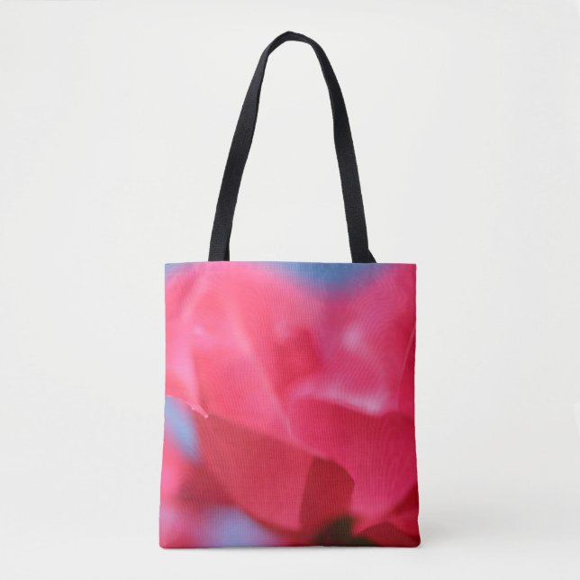 De Tela Bolso Tote Rosa Suave y Cielo (Anverso)